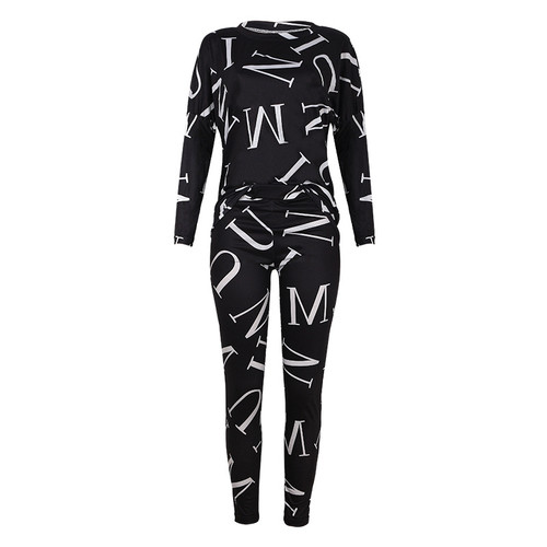 Outdoor Sport Sets in Women's 2-Piece Printed Clothing Sets