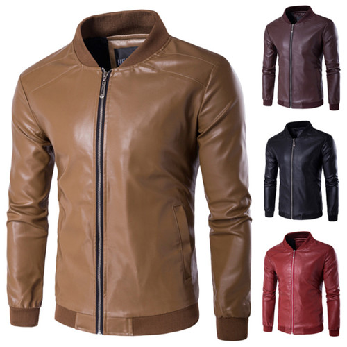 Men's Jacket Custom Zips And Belt Fashion Leather Motorcycle Jackets