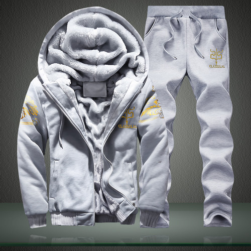 High Quality Men's Casual Tracksuit Hoodies Zipper Sportswear Set Plus Size Suit