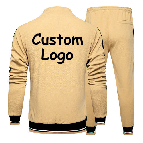 New Tracksuit Men's 2-Piece Sweatshirts Sweatpants Sweatsuit Sets Bomber Jackets