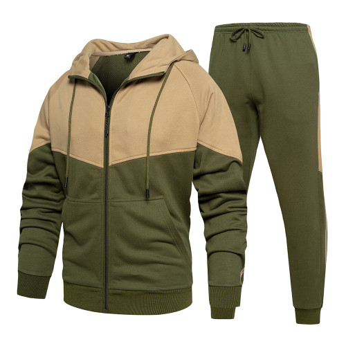 Custom Logo Men's Track Suits Sportswear 2-Piece Set Hoodie Track Suit Sets