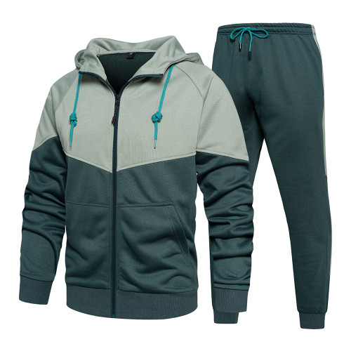 Custom Logo Men's Track Suits Sportswear 2-Piece Set Hoodie Track Suit Sets