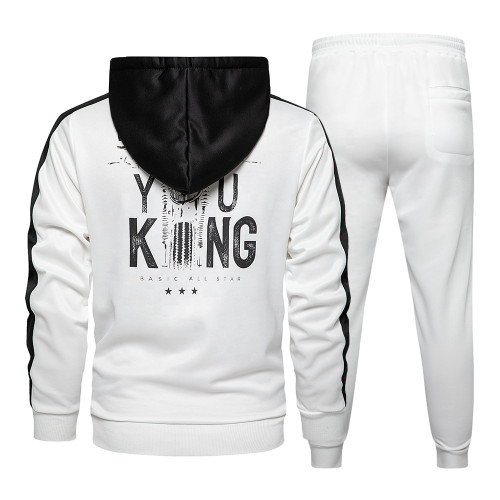 Sports Fitness Suits Leisure Fleece Tracksuit Sportswear Jogging Suits For Men