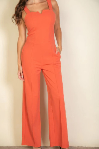 Notched Neck Cami Jumpsuit-44593
