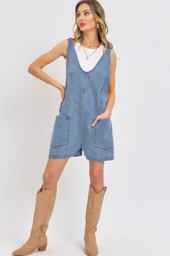 Summer Denim Overall Romper-44458