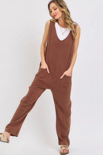 Mineral Washed Summer Jumpsuit-44453