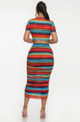 Color Me Mine Beach Sarong Skirt Set-43826