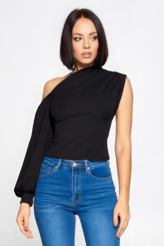 Ladies One-shoulder Top-43876