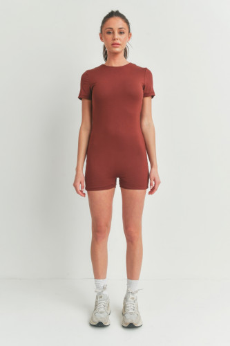 Solid Color Bodycon  Jumpsuit-43883