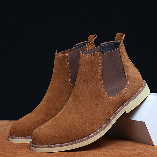 Men's Plus Size Boots Fashion Outdoor Mid-cut Martin Chelsea Boots