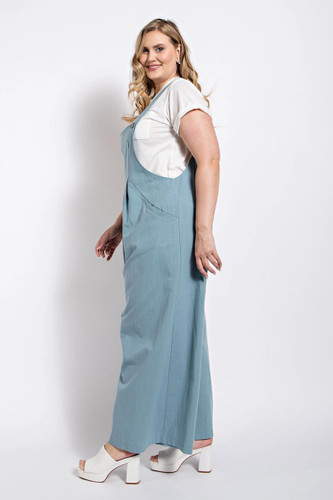 Pintuck detail overall with side pockets-44809