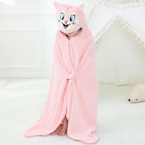 Michley Cartoon Animal Bath Robe Children Baby Boys and Girls Blankets Towels