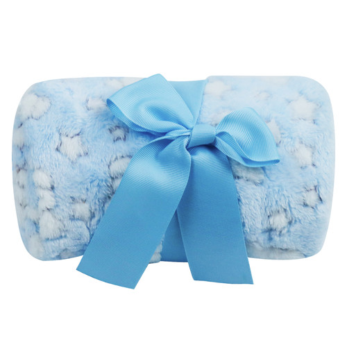 Soft Fleece Swaddle Blanket with Bear Gift Box New Baby Gift Set Toy Blanket
