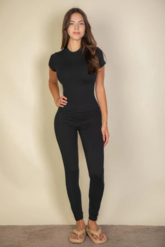 Basic Solid Leggings-44902