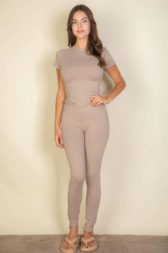 Basic Solid Leggings-44907