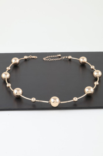 Multi Shiny Orb Necklace-46337