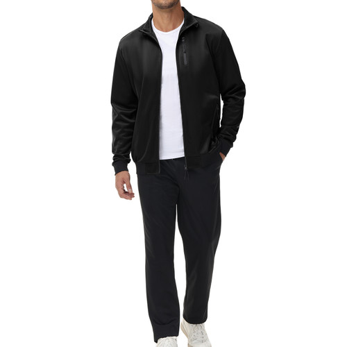 Custom Stand Collar Jogger Pants 2 Piece Sweat Suits Zip up Tracksuits for Men