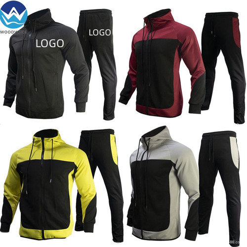 Men's Sports Tracksuits Sets Long Sleeve Hoodie Suits  Jogging Pants Sportswear