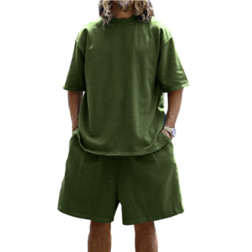 Summer Casual Short Sleeve T-Shirt Shorts Tracksuit Men's Wear Sehe Fashion