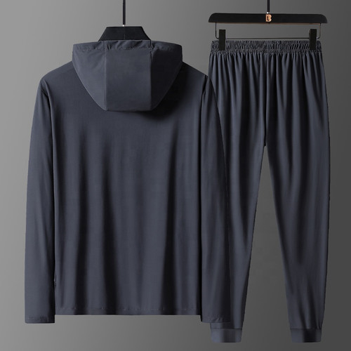 Man Sports Tracksuit Sets 2 Piece Sweatsuit Plus Size Men's Jacket Gym Tracksuit