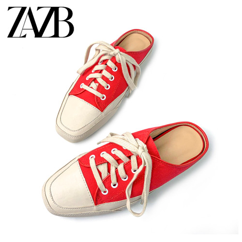 Women's Flat Canvas Shoes Platform New Fashionable Casual Step Heel Sneakers Women's Flat Canvas Shoes Platform New Fashionable Casual Step Heel Sneakers