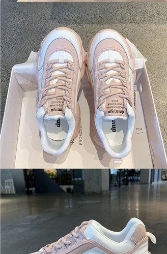 Women's New Fashion Casual Color Lace-up Old Shoes Thick-Soled Casual Sneakers