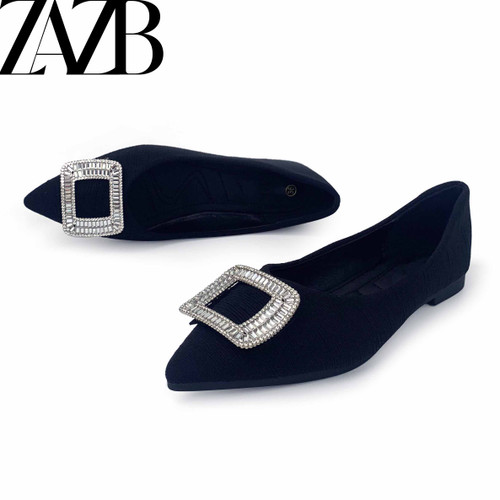 Women's New Office Letter Flat Shoes Loafer Simple Female Casual Pumps of Ladies