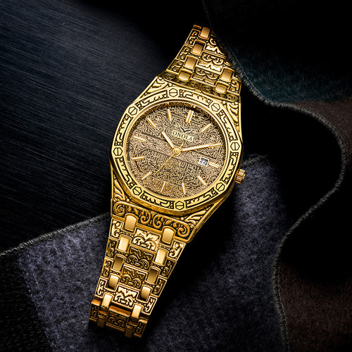 Gold Watch Waterproof Business Wristwatch Luxury Watches Men Quartz Watches Men