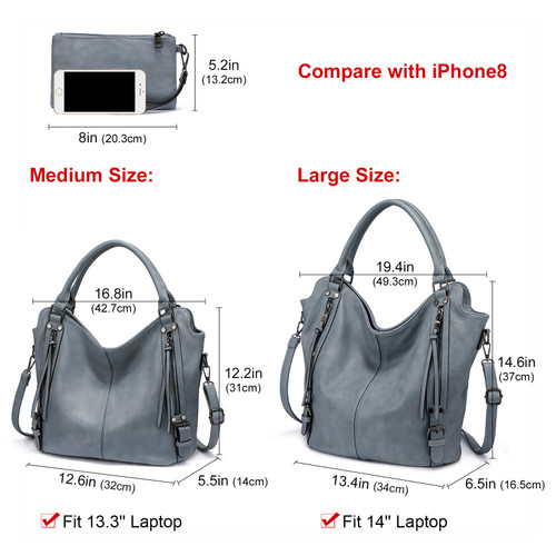 Women's PU Leather Shoulder Bags Fashion Hobo HandBags Ladies Large Purse