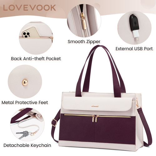 Fashion Casual Ladies Shoulder Bags Briefcase for Women Purses Laptop Tote Bags