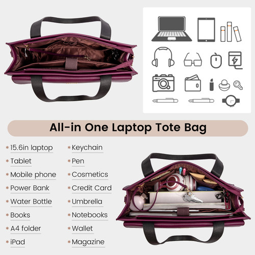 Fashion Casual Ladies Shoulder Bags Briefcase for Women Purses Laptop Tote Bags