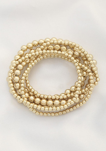 Ball Bead Bracelet Set-41776