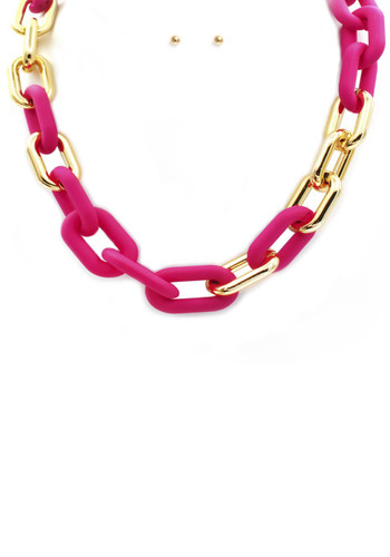 Oval Link Necklace-41448