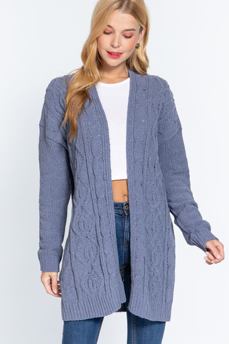 Chenille Sweater Cardigan      -41263