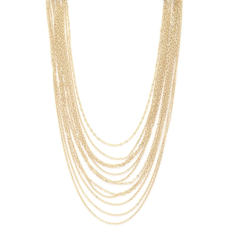 Chain Layered Necklace-42311