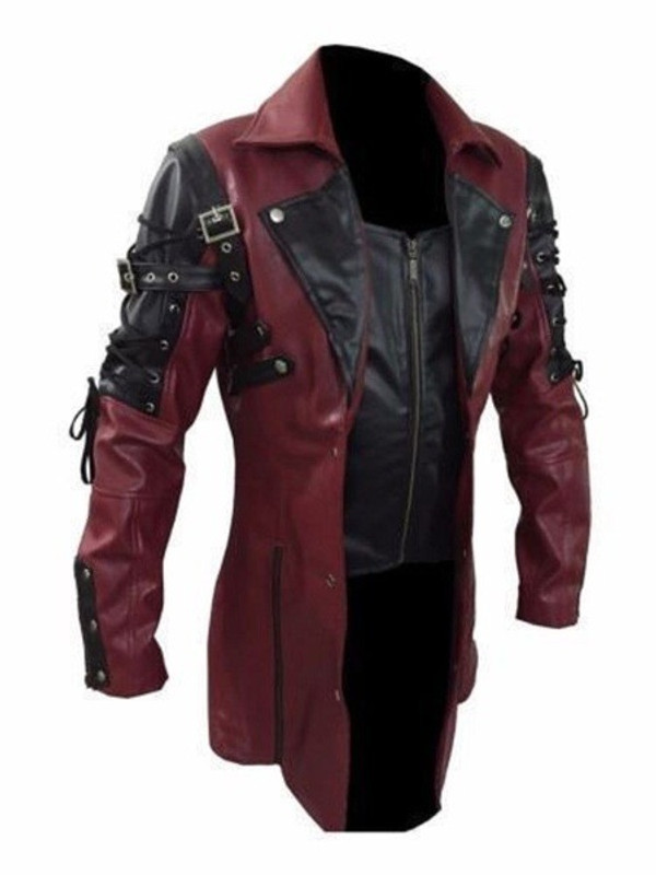 Classical Motorcycle Men's Leather Jackets Slim Street Fashion Biker Coat