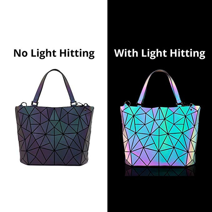 Tote Bag Clutch Wallet Shoulder Bags Set Luminous Women Purses and Handbags