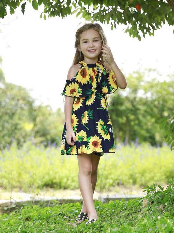 the girl in the sunflower dress