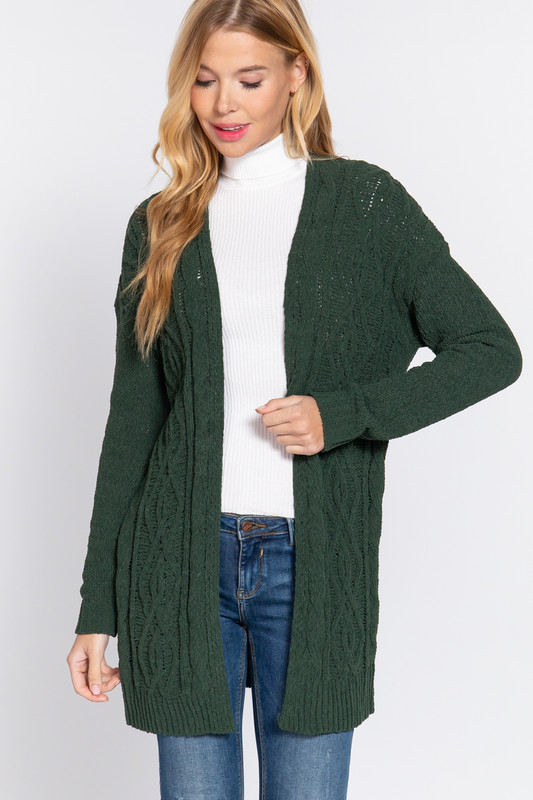 Chenille Sweater Cardigan      -41262