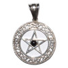 Pentacle Black Obsidian Pendant