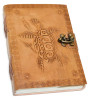 Turtle Embossed Leather Journal w/ Cord 5" x 7"