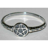 Pentagram Sterling Silver Ring Size 7