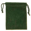 Green Velveteen Bag 2" x 2 1/2"