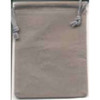 Gray Velveteen Bag 2" x 2 1/2"