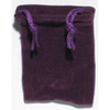 Purple Velveteen Bag 2" x 2 1/2"