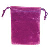 Purple Velveteen Bag 3" x 4"