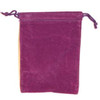 Purple Velveteen Bag 4" x 5 1/2"