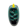 Blue Ceramic Back Flow Incense Burner 6 1/2"