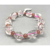 Quartz & Strawberry Quartz Nugget Bracelet