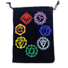 Chakra Black Velveteen Bag 5"X 7" (Set Of 10)